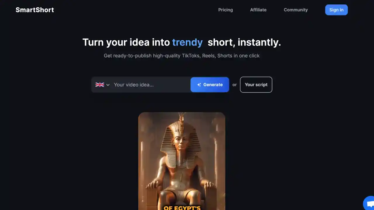 SmartShort AI Platform Features