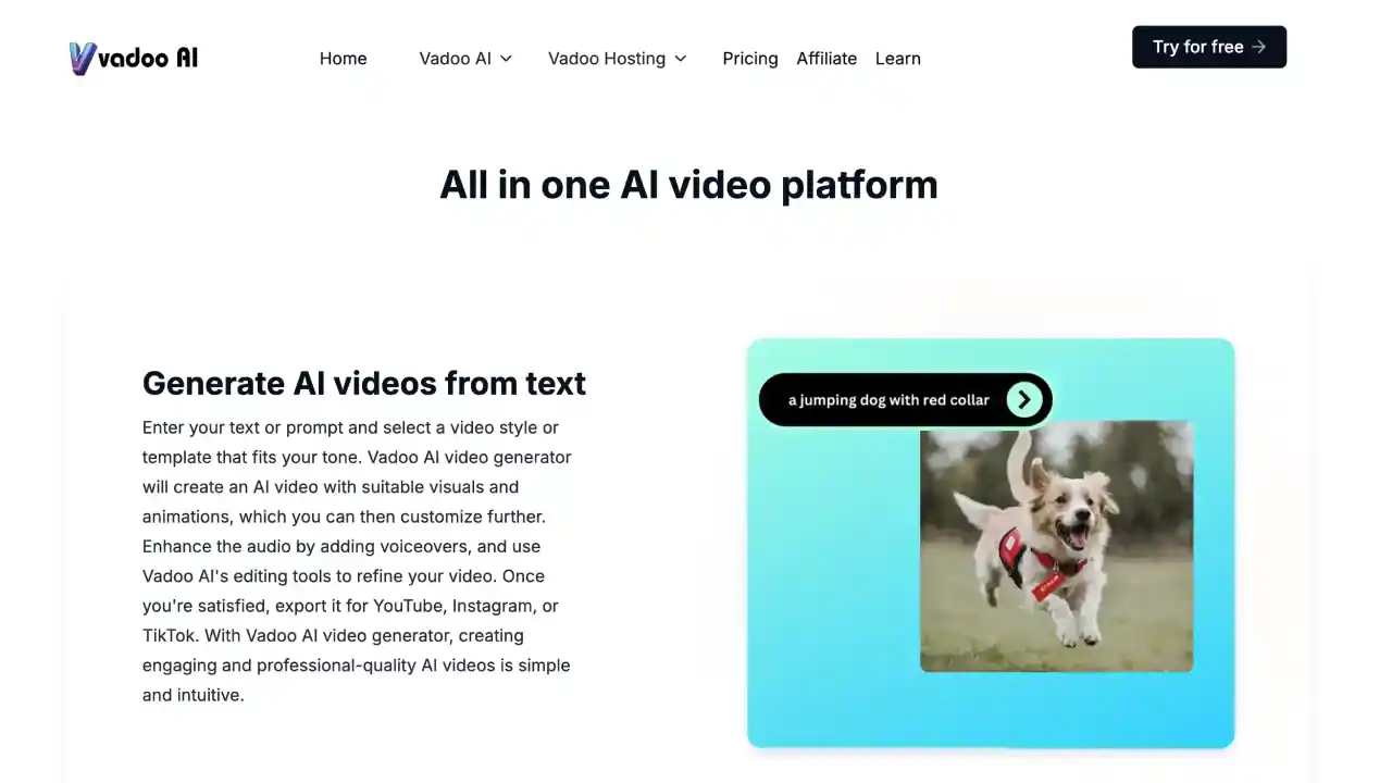 Vadoo AI Platform Features